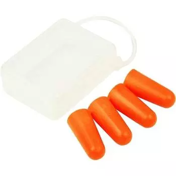 SK11 Soft earplugs, 4 pieces, 2 pairs, for noise prevention, with storage case SEP-1-2P