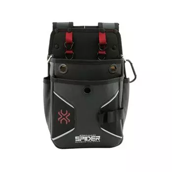 SK11 SPIDER Поясная сумка 2 яруса Усиленное дно Карабин и кольцо можно прикрепить к плиссированному ремню SPD-HG5-JY чёрный