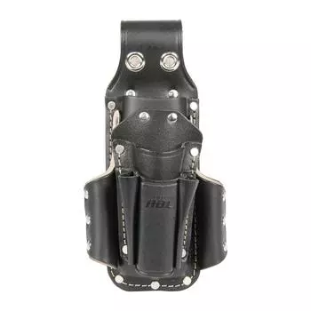 SK11 Жесткий черный кожаный чемодан для инструментов, черный, 7 предметов SHBL-3 чёрный