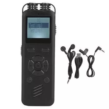 SK288 16 ГБ портативный профессиональный цифровой диктофон MP3-плеер со светодиодным дисплеем