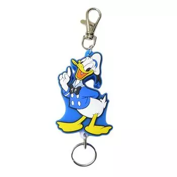 SK Japan Disney резиновая катушка брелок Дональд Дак 16538