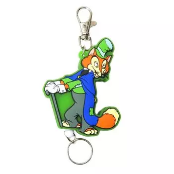 SK Japan Disney Rubber Reel Keychain Washington Foulfellow 16548 J.