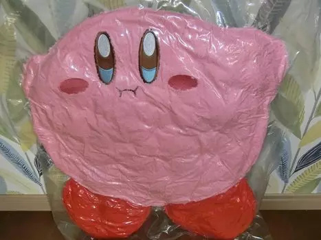 SK Japan Кирби Пушистая БОЛЬШАЯ плюшевая игрушка Парящая версия Размер 40 см розовый