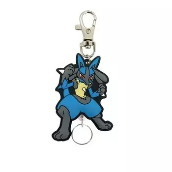 SK Japan Pokemon Rubber Reel Keychain Lucario