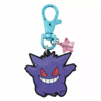 SK Japan Pokemon Sparkling Metal Keychain Gengar 15028 Фиолетовый Маленький
