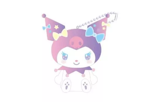 SK Japan Sanrio Yumefuwa плюшевая цепочка с шариками Kuromi