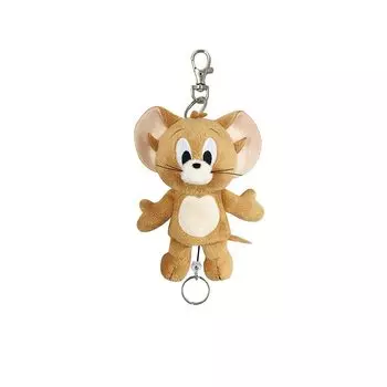 SK Japan Том и Джерри Мягкий чехол для ключа на катушке Джерри бежевый