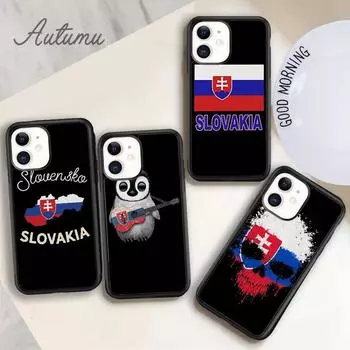 Чехол для телефона SK Slovak Slovakia Flag для iPhone 11 12 13 14 Pro Max mini XR XS SE 2020 7 8 Plus Samsung Galaxy S21 S22 iPhone 6plus