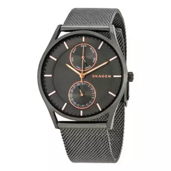 SKAGEN HOLST Серый циферблат Серый сетчатый браслет SKW6180 Часы [Skagen] Мужские многофункциональные [Товар]