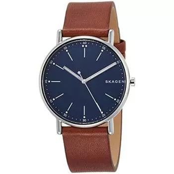 SKAGEN Наручные часы SIGNATUR SKW6355 Мужские коричневые кожаные ремешки NEW из Японии