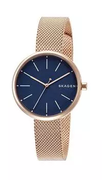 SKAGEN Signature Navy Dial Rose Gold SKW2593 Watch [Skagen] Women s [Item]