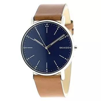 SKAGEN Signature SIGNATUR quartz watch SKW6355 men s Navy/Brown [item]