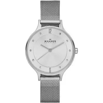 SKAGEN skw2149 Anita Steel Mesh SKW2149 Anita Silver Mesh аналоговые женские серебряные кварцевые часы из нержавеющей стали [Товар]