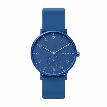 Skagen Unisex Adult Analog Quartz Watch with Silicone Strap SKW 6508