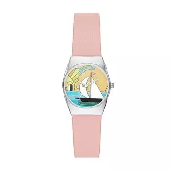 [Skagen] Watch Grenen Lille X Jeremyville SKW3089 Women s Pink Genuine Imported Product