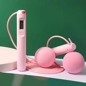 Скакалка для подсчета мячей из стали и ПВХ скакалка упражнения регулируемая беспроводная скакалка фитнес тренажерный зал тренировки домашний спортивный инвентарь