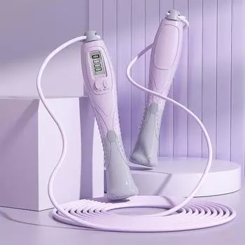 Скакалка для улицы с нескользящей ручкой, цифровая счетная скакалка, не спутывающая скакалка, оборудование для фитнеса для мужчин и женщин зелёный