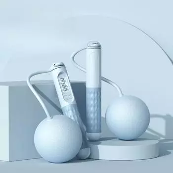 Скакалка Интеллектуальная беспроводная счетная несущая стальная проволочная веревка Студенческие спортивные товары Скакалка для домашнего фитнеса с большим мячом.