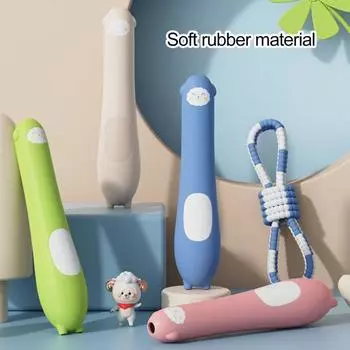 Скакалка с эргономичной ручкой, регулируемая длина, не спутывающая скакалка, скакалка, фитнес-оборудование для детей розовый