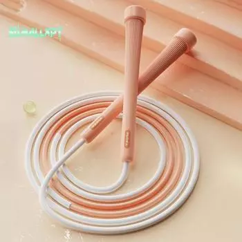 Скакалка с нескользящей ручкой, сверхлегкая, не спутывающая, удобная ручка, портативная детская скакалка, оборудование для фитнеса жёлтый