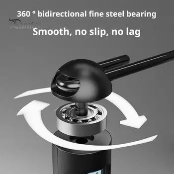 Скакалка со счетчиком, резиновый мяч, утяжелители, стальной трос, регулируемая нескользящая ручка, не спутывается, для студентов, детей, взрослых, тренировок, фитнеса, скакалка синий