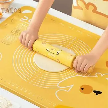 Скалка Пищевая выпечка Устойчивые к пятнам Твердые силиконовые пельмени Замешивание Палочка для дома жёлтый