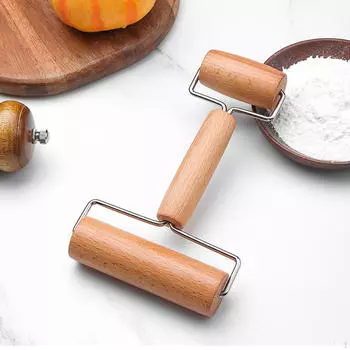 Скалка с двойной головкой, легко очищаемая многофункциональная роликовая палочка, антипригарное покрытие ручной работы для