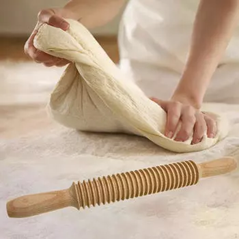 Скалка с винтовой резьбой, аксессуары для выпечки, кухонная утварь, удобный ролик для переноски теста Style B
