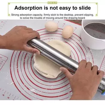 Скалки из нержавеющей стали Yousheng с кольцами толщины для выпечки, регулируемые ролики для теста, для помадки, пиццы, пирогов, пасты, кухонных принадлежностей для выпечки A