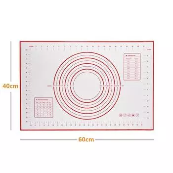 Скалочки из нержавеющей стали, силиконовый коврик для выпечки, кухонная утварь, инструменты для выпечки теста, пиццы, пирогов, пирожных, макаронных изделий, печенья чёрный