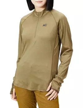 Скалолазание Cut and Sew Koo Tie Wool Zip Long Sleeve KUHTAI II Wool Zip LS W GROVE S [Millet] Womens