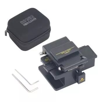 Скалыватель волокна, высокоточный резак для холодного сращивания горячего плавления оптического волокна с коробкой для хранения косичек