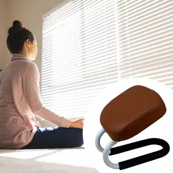 Скамья для медитации на коленях Эргономичная удобная скамья для молитвы в подарок чёрный