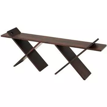 Скамья-стойка LOGOS Assem Wood 73188056 коричневого цвета Ширина 90 x Глубина 15 x Высота см (ок.) 32/27