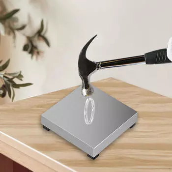 Скамейка с плоской наковальней и квадратной наковальней с резиновыми накладками, чеканка по металлу, формирование полировки, сделай сам