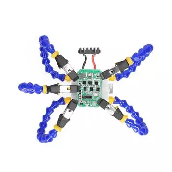 Скамейки Тиски Настольный зажим с гибким рычагом Зажим из алюминиевого сплава Держатель паяльника с принтом 4 arms разноцветный