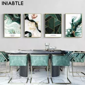 Скандинавская абстрактная геометрия, золотая фольга, лента, холст, постеры, принты, настенная живопись, современная картина, украшение для гостиной, комнаты, дома 21cm30cm NoFrame