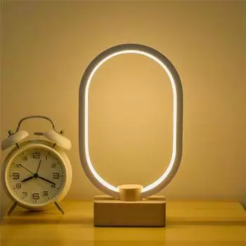 Скандинавская деревянная светодиодная настольная лампа с регулируемой яркостью USB, прикроватный ночник, домашний декоративный светильник wood