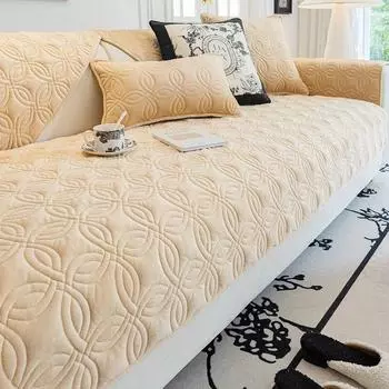 Скандинавская хрустальная бархатная диванная подушка Four Seasons, универсальная новинка, кремовая подушка для дивана, противоскользящая наволочка для дивана 70x70cm 1pcs