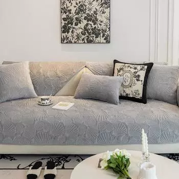 Скандинавская хрустальная бархатная подушка для дивана, утолщенная, новая, кремовая, нескользящая подушка для дивана, чехол для дивана, полотенце 70*70