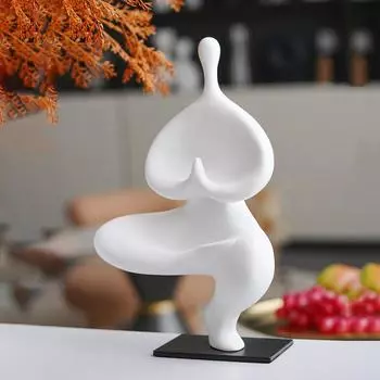 Скандинавская Йога Фигура Скульптура Украшения Модель Комната Офис Гостиная Рабочий стол Творческий Современное Искусство Мягкие Украшения