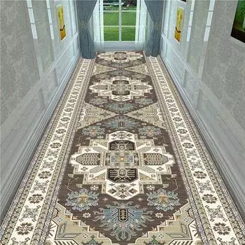 Скандинавская лестница, длинный ковер, Европейский коридор, коридор, ковер для прохода в отеле, домашний коврик для входной двери, ковер с принтом, ремесло Customized size