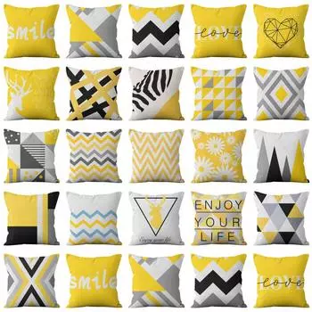 Скандинавская наволочка, минималистичная наволочка с геометрическим рисунком, наволочка для домашнего дивана, подушка для дома, гостиной, 45 см 40X40CM