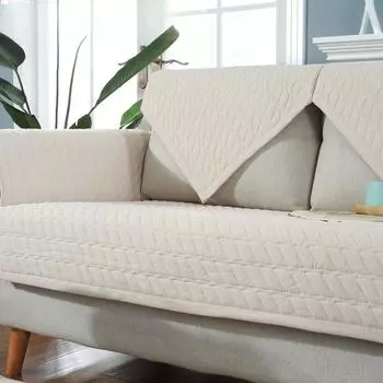 Скандинавская однотонная хлопковая диванная подушка в полоску, универсальная нескользящая оконная подушка на четыре сезона, чехол для дивана, подушка, полотенце для дивана 70*70