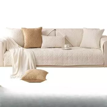 Скандинавская подушка для дивана, простая современная зимняя короткая плюшевая нескользящая подушка, универсальный кожаный чехол для дивана на четыре сезона 70*70cm