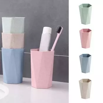 Скандинавская пшеничная соломенная кружка для чистки зубов, пара чашек для полоскания, товары для дома и путешествий