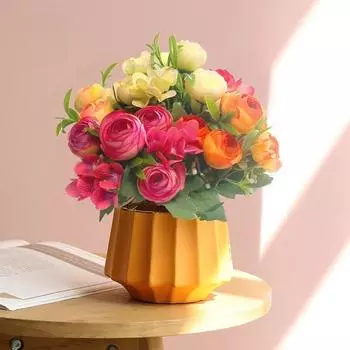 Скандинавская роза, весенний чайный бутон, вышитый шар, маленькая ручка, цветок, искусственный цветок, шелковый цветок, свадебная фотография, украшение для дома, ручной цветок белый