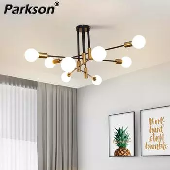 Скандинавская Современная Потолочная Люстра E27 Подвесные Светильники Для Потолка Столовая Гостиная Крытый Светильник Подвесной Потолочный Светильник