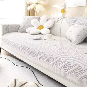 Скандинавская современная простая моющаяся диванная подушка, универсальная тканевая противоскользящая подушка, утолщенный чехол для дивана на все сезоны 70*70cm