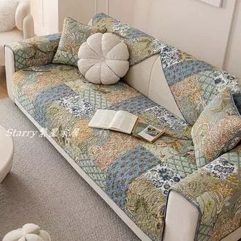 Скандинавская стирка Чистый хлопок Нескользящая подушка для дивана Круглый год Нейтральный хлопок Стеганый Стеганая ткань Подушка для сиденья дивана Машинная стирка Lanno 45*45cm pillow case without core